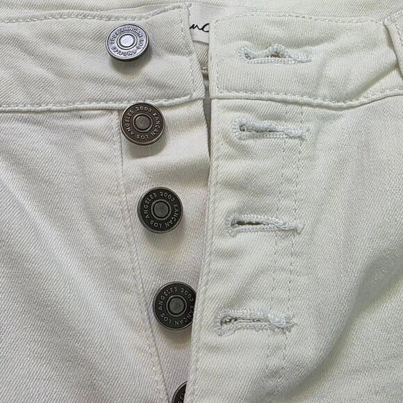 Kancan Jeans White High Waisted Size 9 - Picture 3 of 4